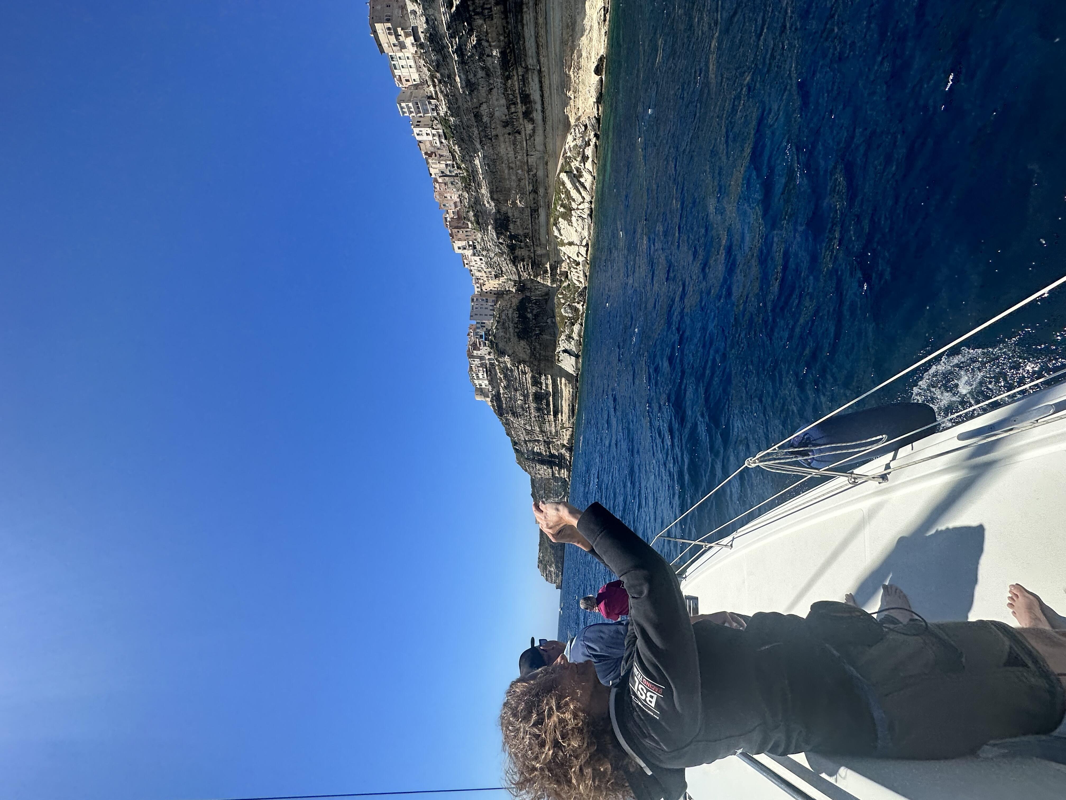 Catamaran en mer